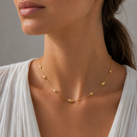 Yellow Gold Bead Necklace