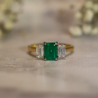 Emerald Trilogy Ring