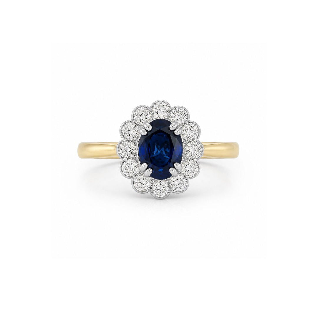 The "Kate Flower" Sapphire and Diamond Ring (0.87ct)