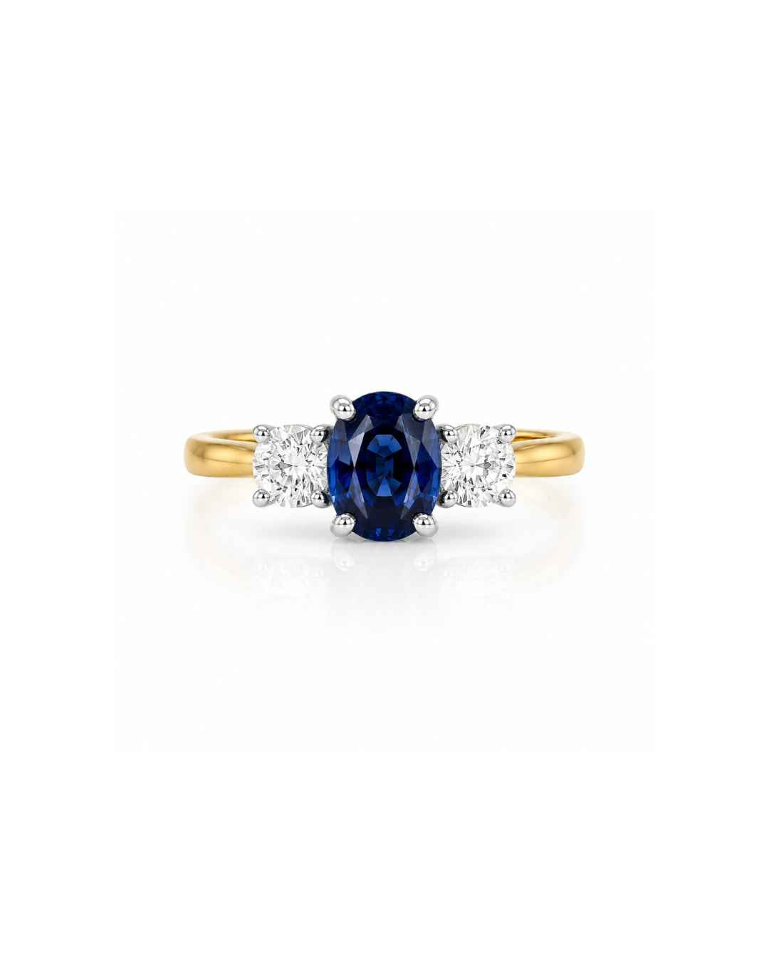 The Tulip Sapphire & Diamond Trilogy Ring (1.41ct)