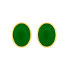 14ct Gold Jade Stud Earrings