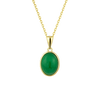 14ct Gold Jade Pendant