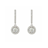 Diamond Drop Hoops - Appleby Jewellers Dublin