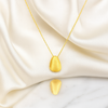 14ct Brushed Gold Nugget Pendant