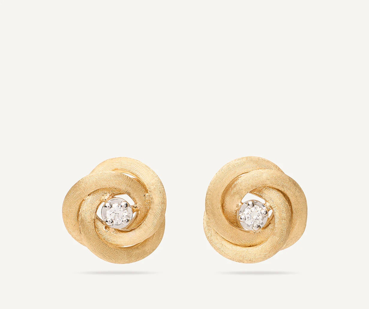 JAIPUR LINK Floral Studs With Diamond Centre