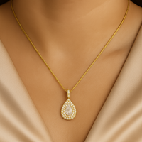 Pear-Cut Diamond Pendant