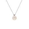 18ct White Gold Pearl & Diamond Pendant - Appleby Jewellers Dublin