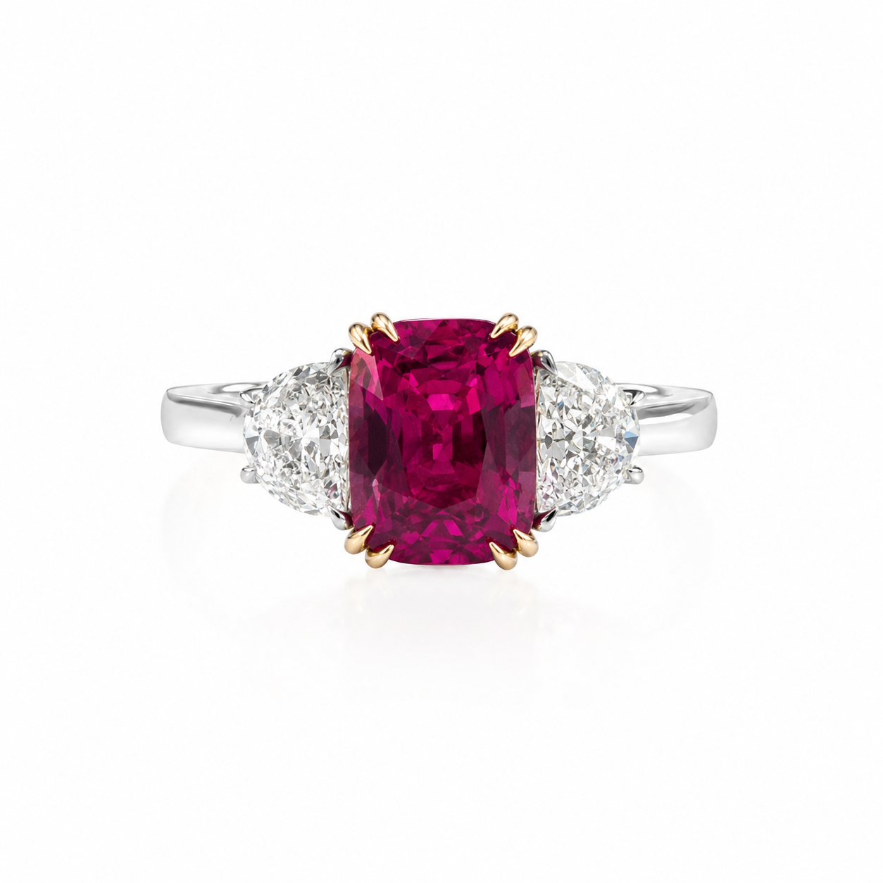 The Trinity – Pink Sapphire Trilogy Ring