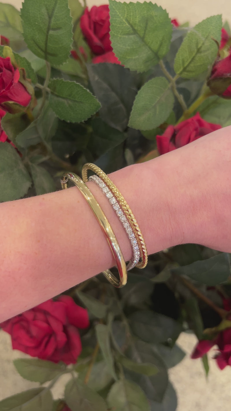 Yellow Gold Twist Bangle