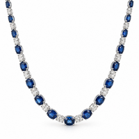 The Sélène Sapphire & Diamond Collar