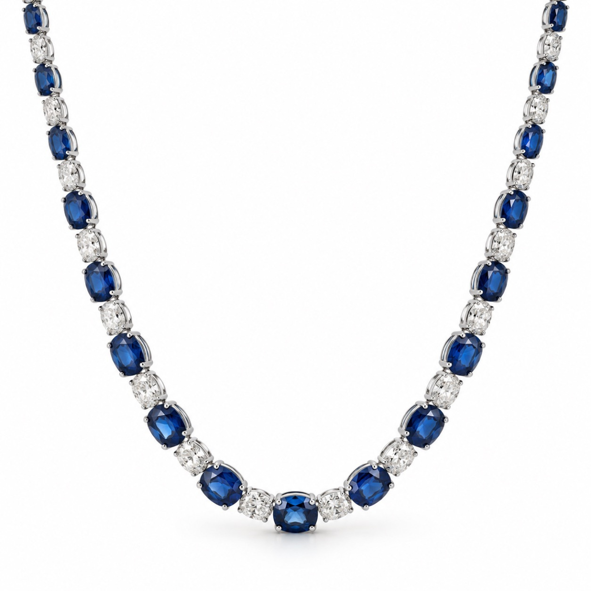 The Sélène Sapphire & Diamond Collar