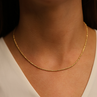 Gold Slim Sparkle Necklace