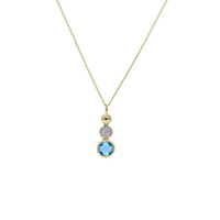 Blue Topaz Trio Pendant - Appleby Jewellers Dublin