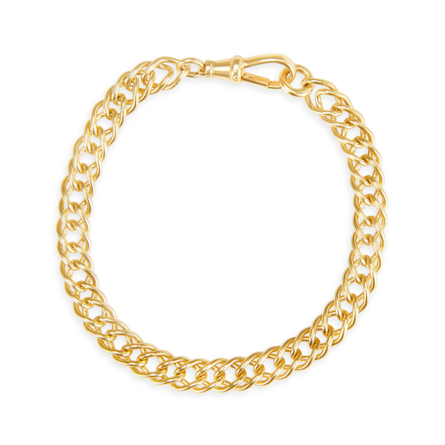 Gold French Curb Bracelet