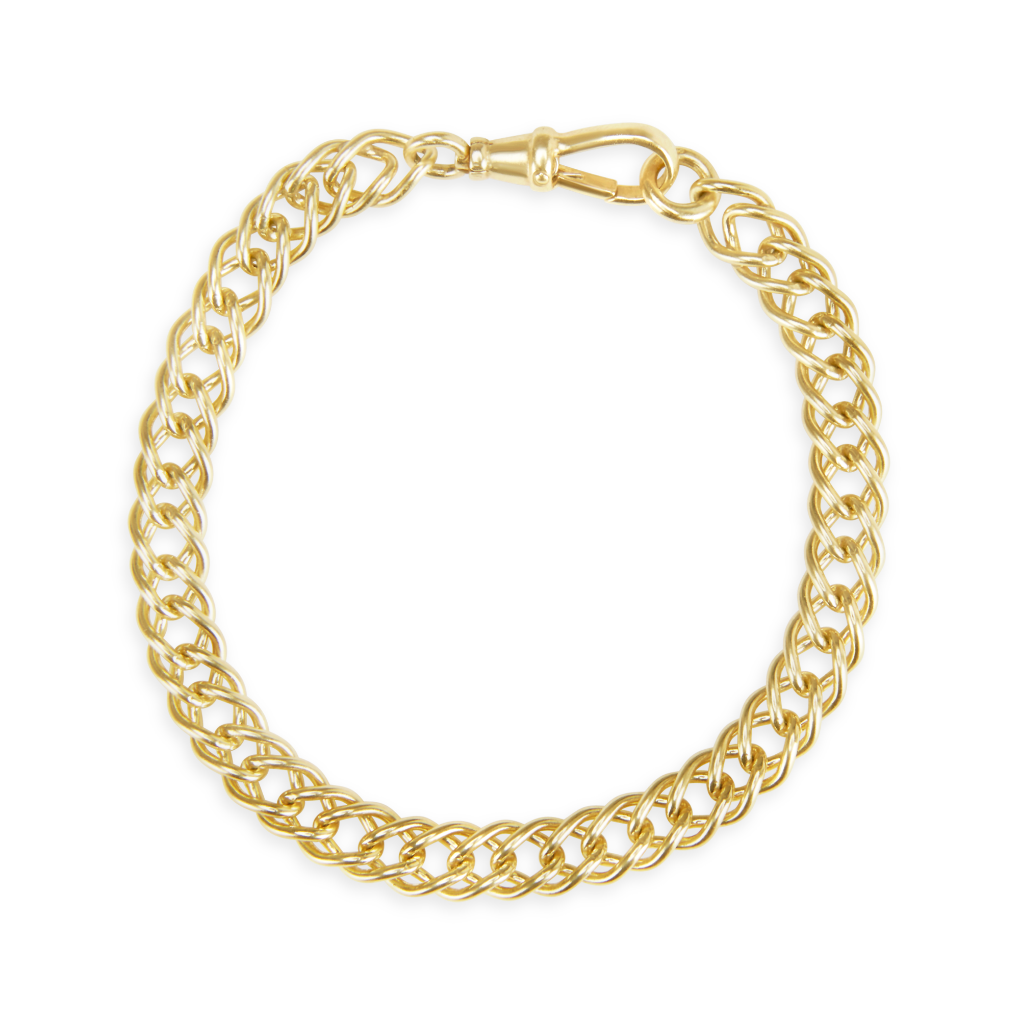 Gold French Curb Bracelet