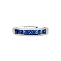 Channel Set Sapphire Ring