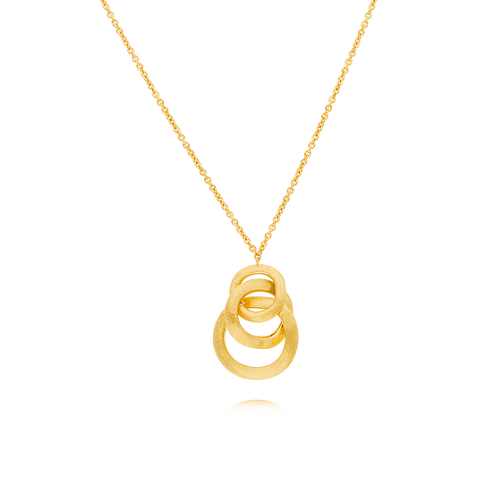 Marco Bicego Yellow Gold Pendant with Linked Elements "Jaipur" Collection