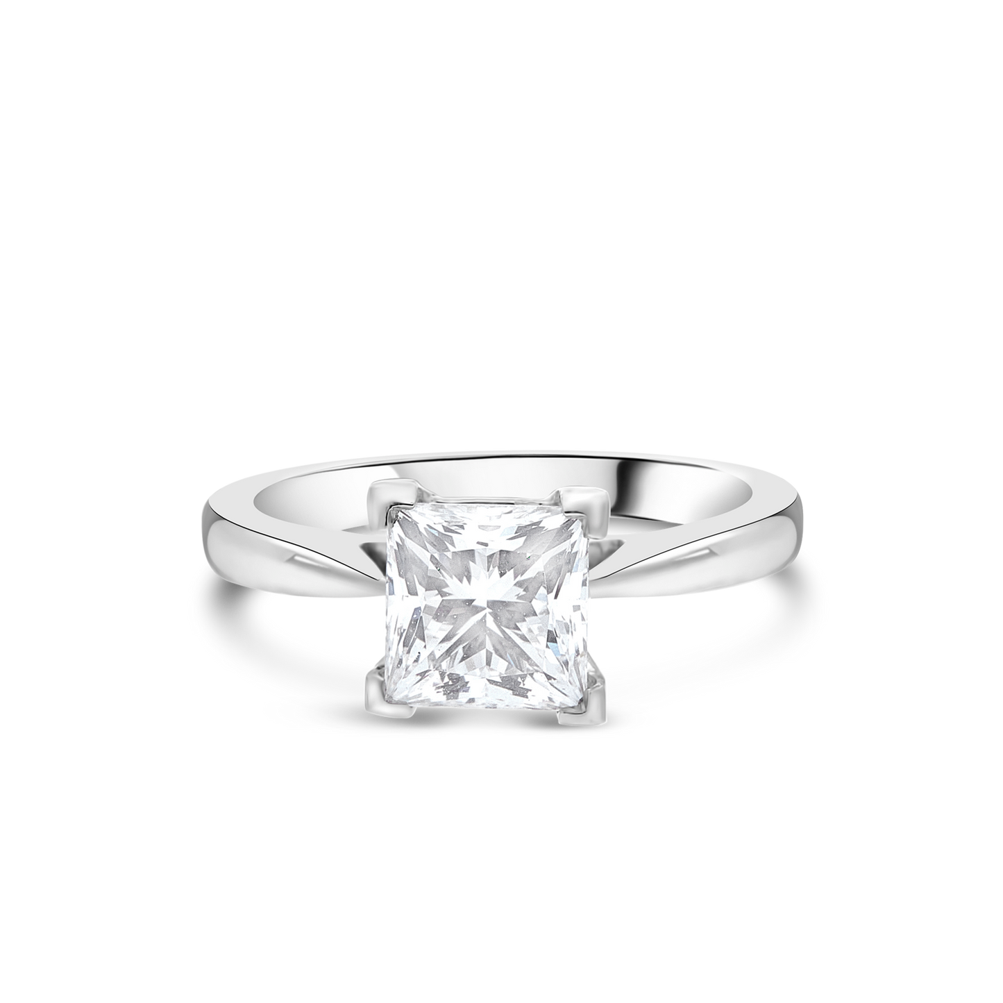 The "Alyah" Princess Cut Platinum