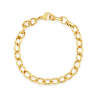 Gold Oval Belcher Bracelet - Appleby Jewellers Dublin