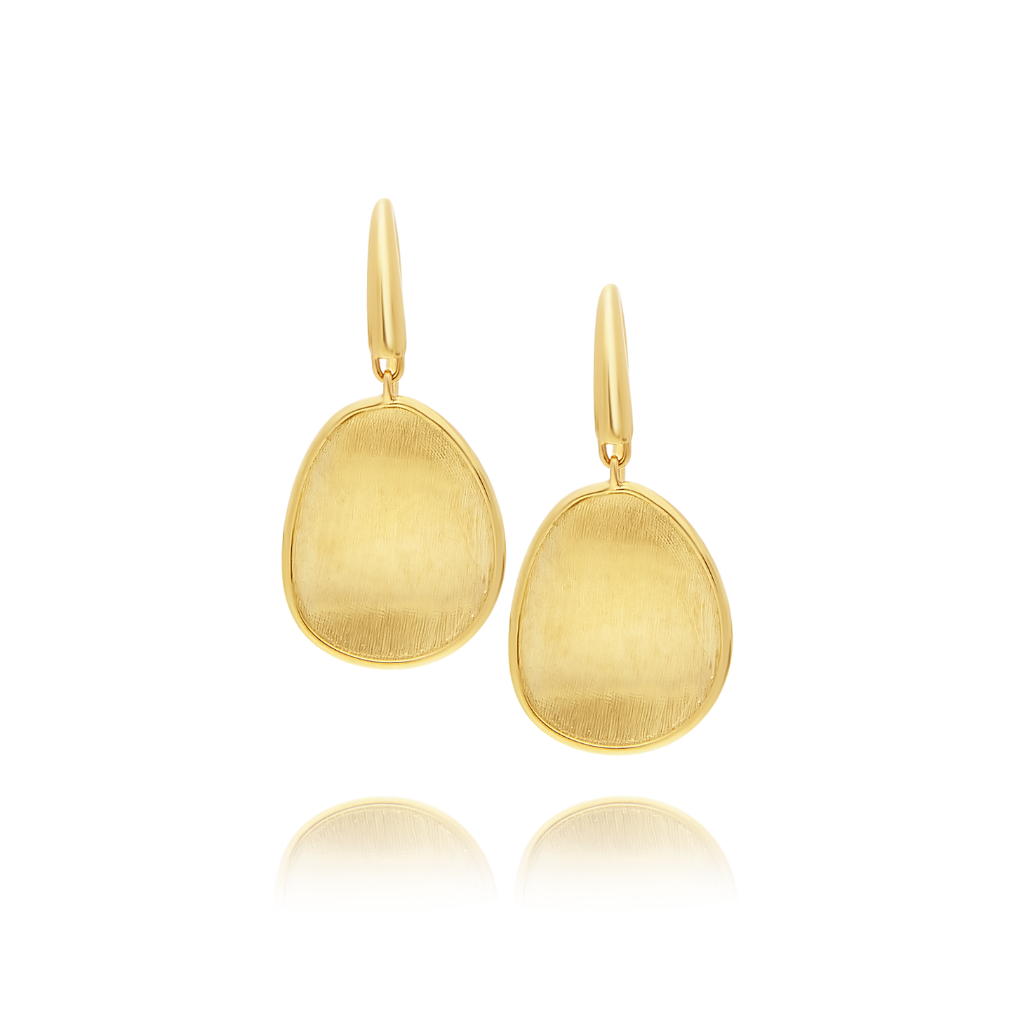 18ct Gold Small "Lunaria" Drop Earrings Marco Bicego