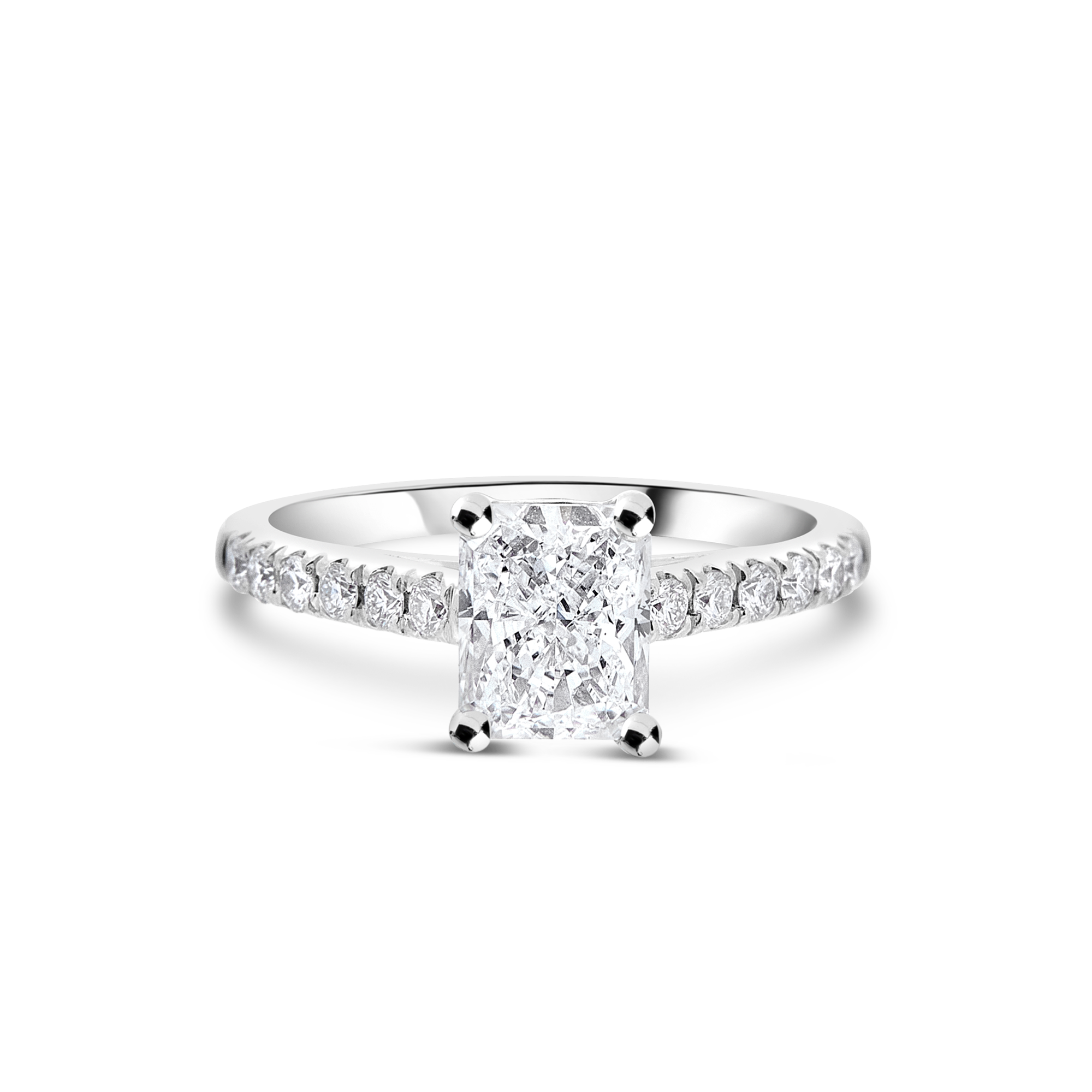 The "Amity" With Radiant Cut Platinum