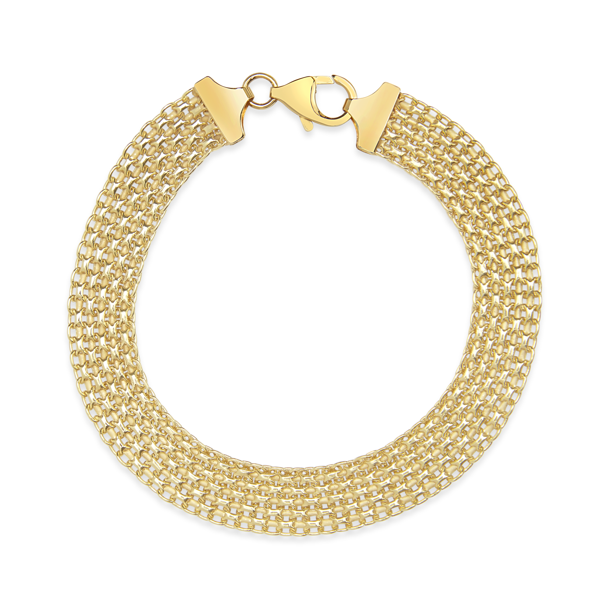 Gold Mesh Link Bracelet
