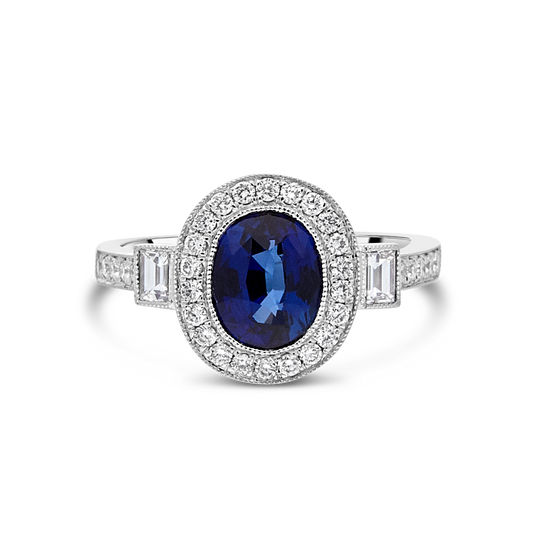 The "Objet D'art" Sapphire and Diamond Ring