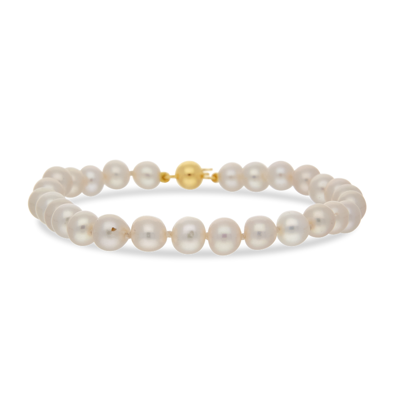 Pearl Bracelet Yellow Gold 6-6.5mm