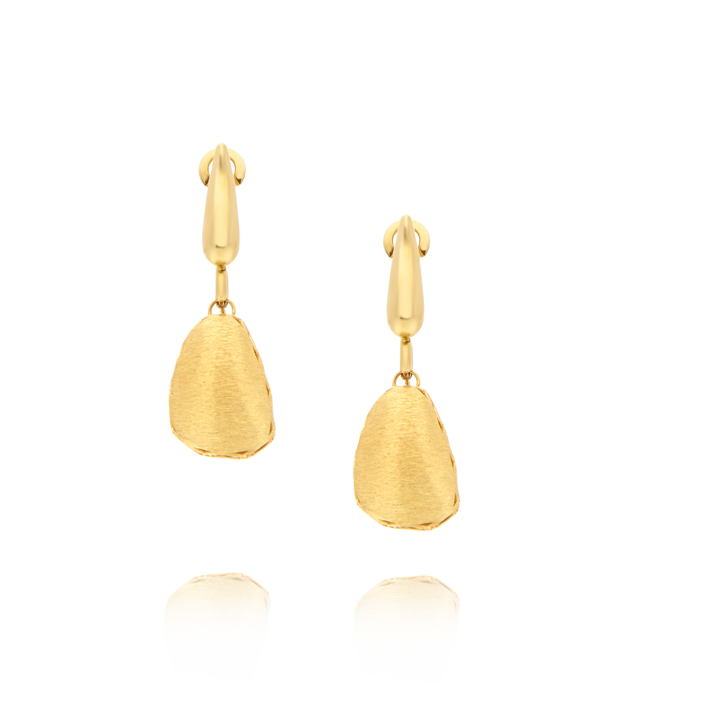 14ct Gold Reversible Drop Earrings