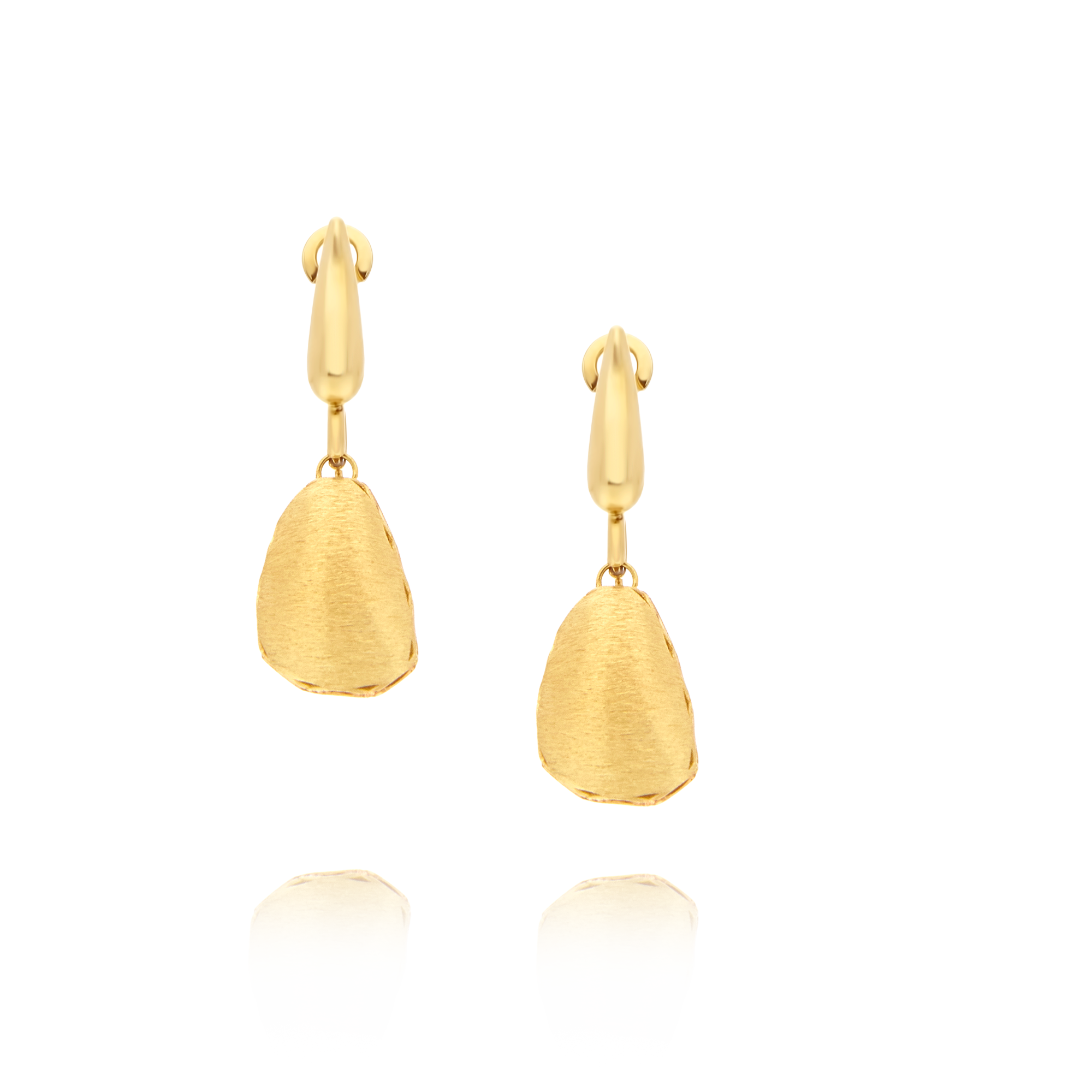 14ct Gold Reversible Drop Earrings