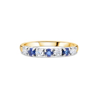 The "Galeria" Sapphire and Diamond, Yellow Gold