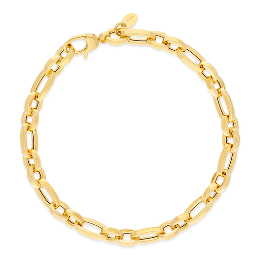 9ct Gold Oval Link Bracelet