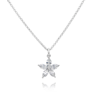 18ct White Gold Marquise Diamond Pendant - Appleby Jewellers Dublin
