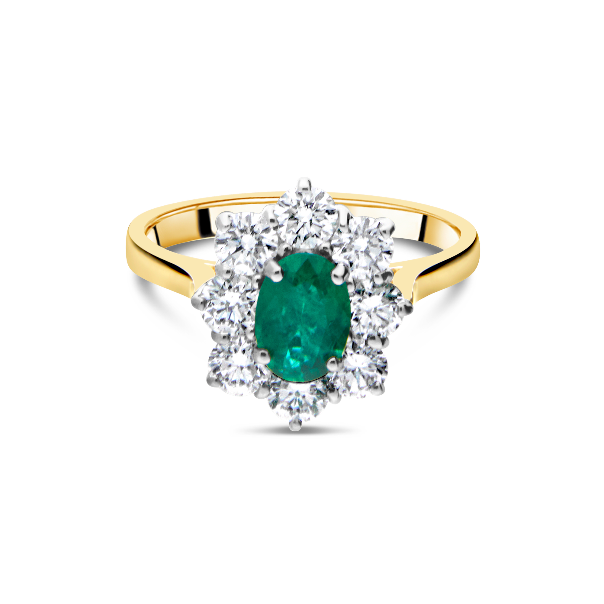 The "Diana" Emerald and Diamond, Yellow Gold