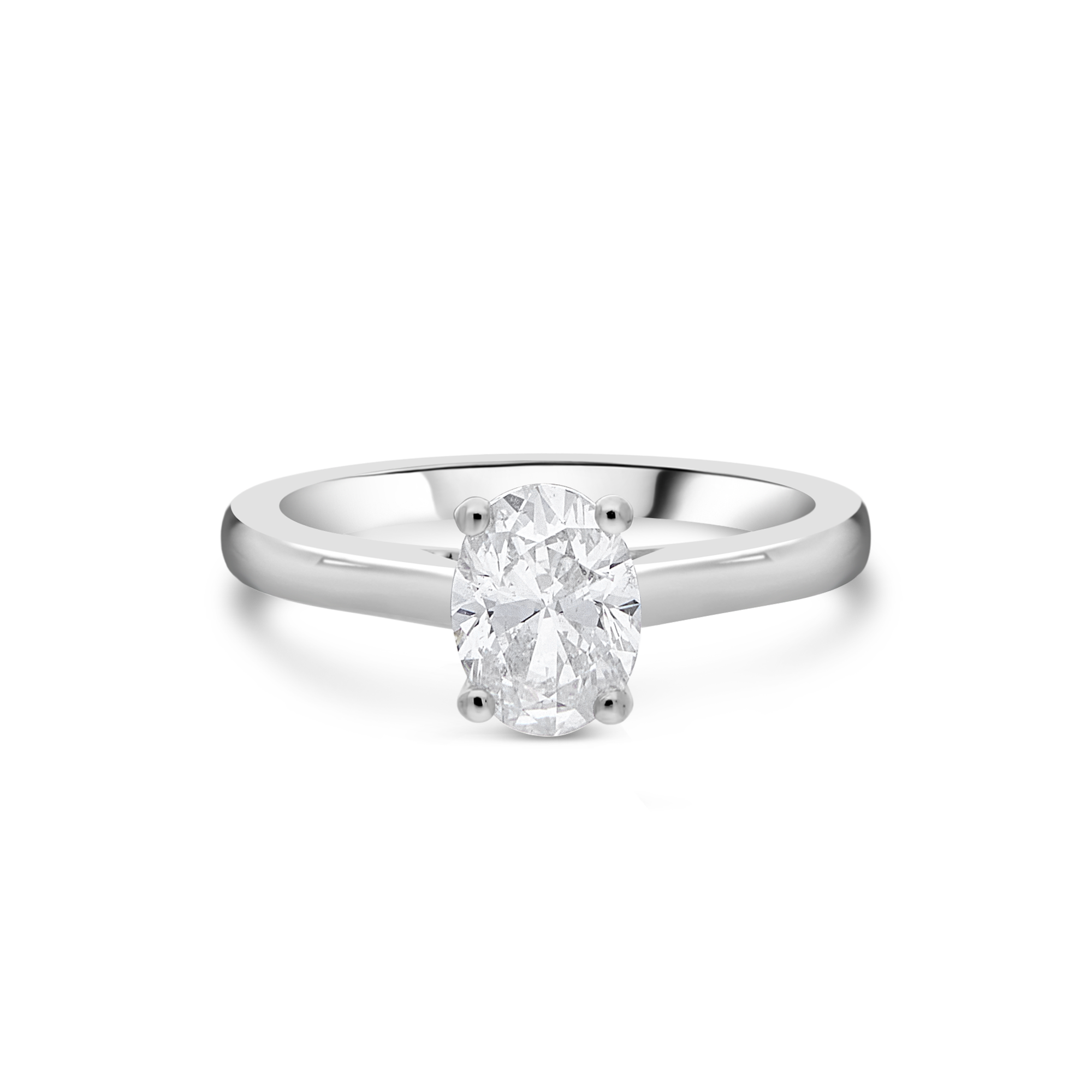 The "Peitho" Oval Solitaire, Platinum