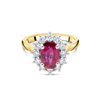 The "Kate" Ruby and Diamond, Yellow Gold