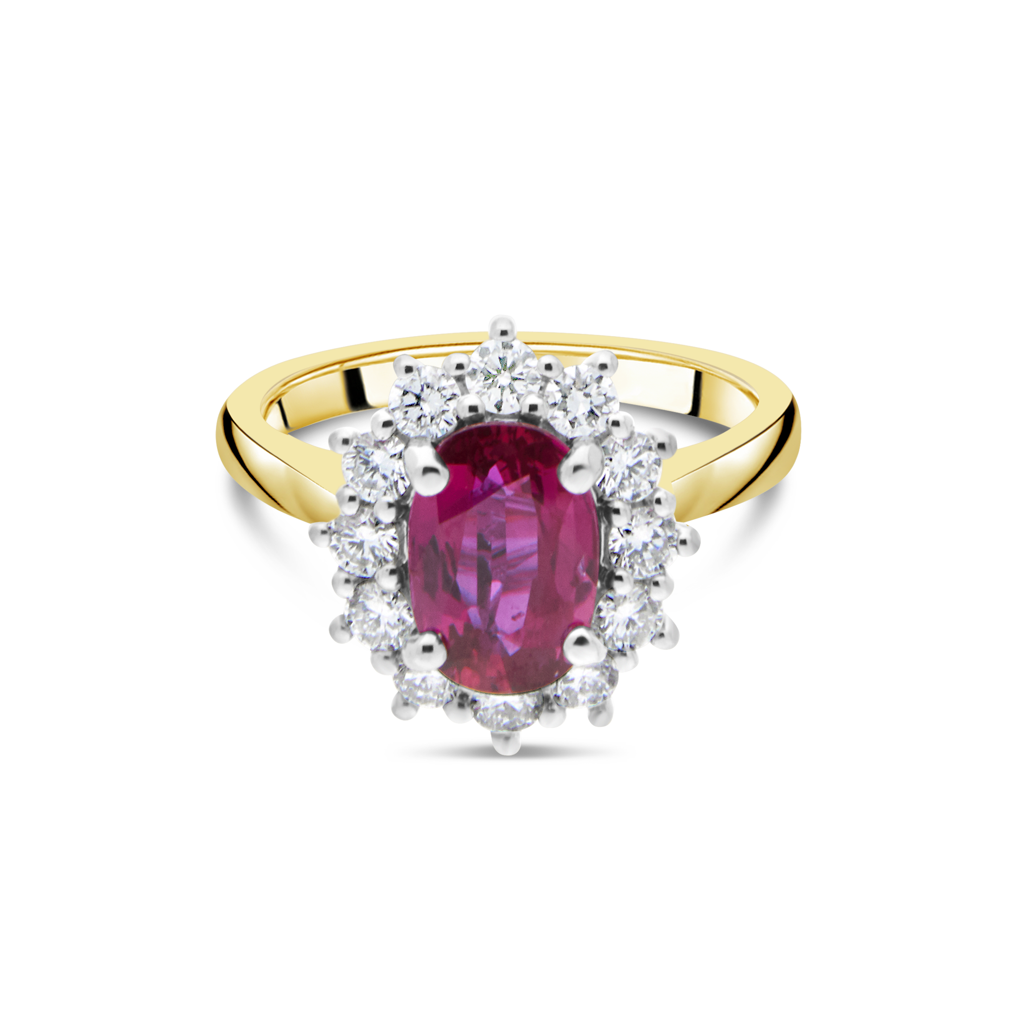 The "Kate" Ruby and Diamond, Yellow Gold