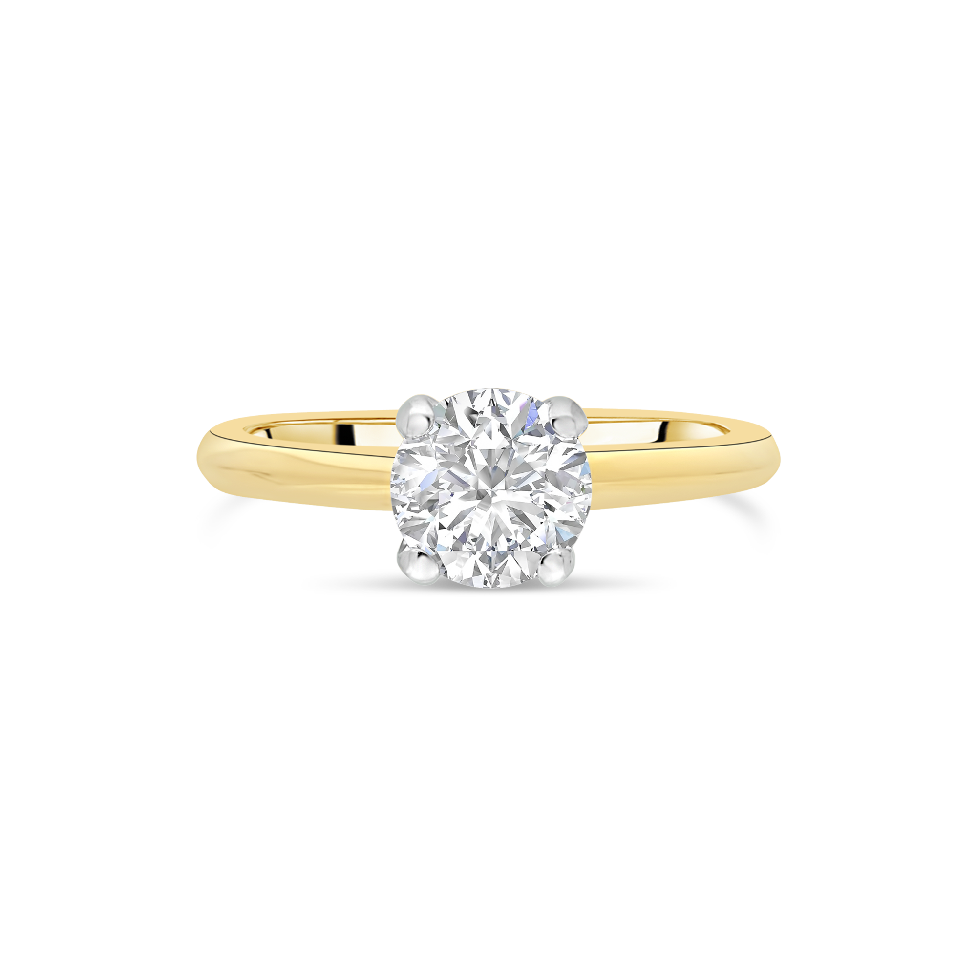 The "Courtship" Solitaire Yellow Gold