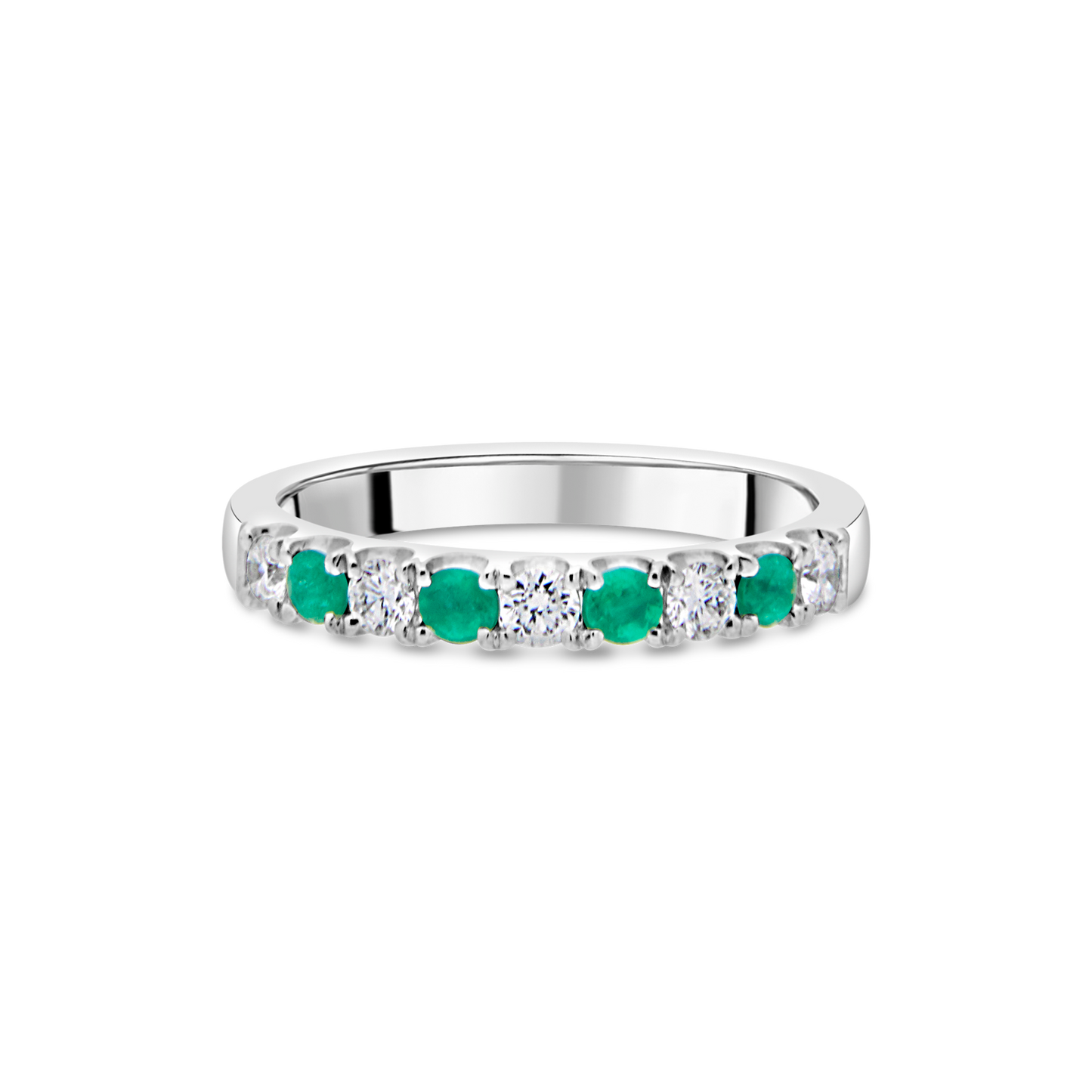 The "Chantilly" with Emerald and Diamond, Platinum