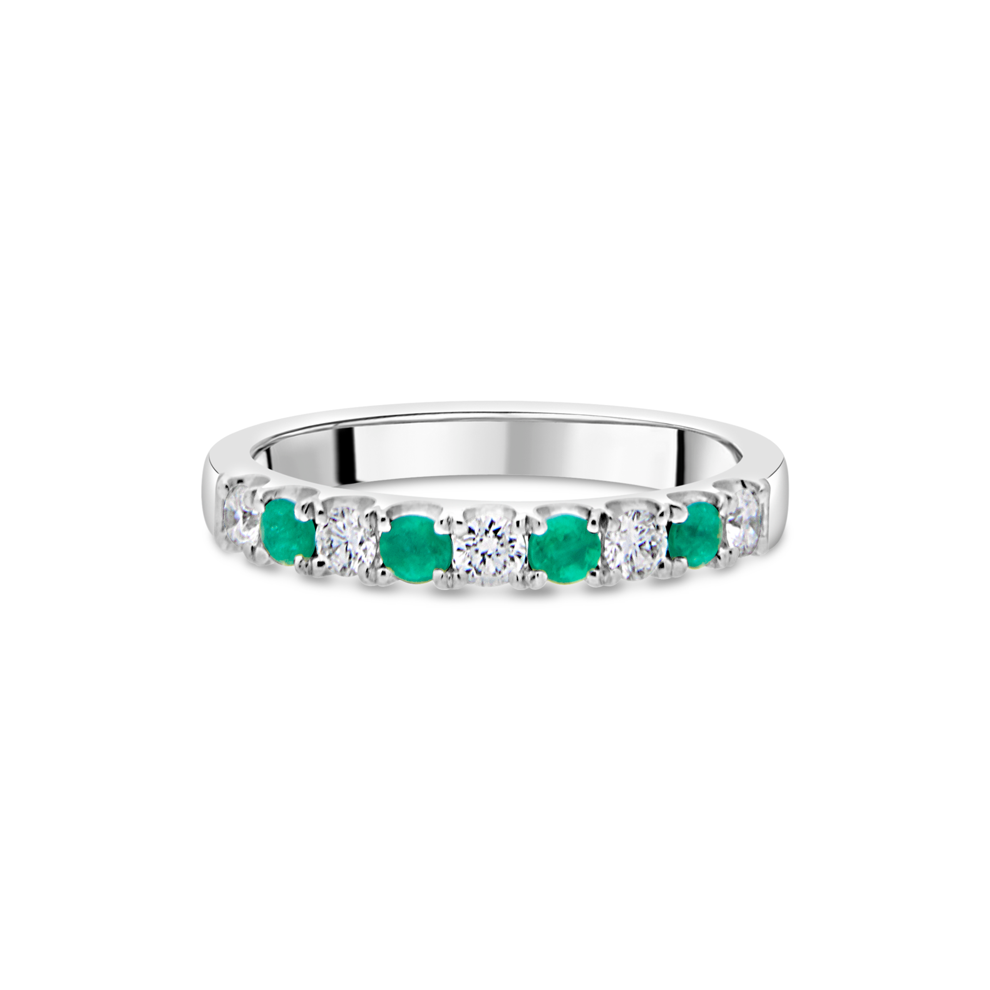 The "Chantilly" with Emerald and Diamond, Platinum