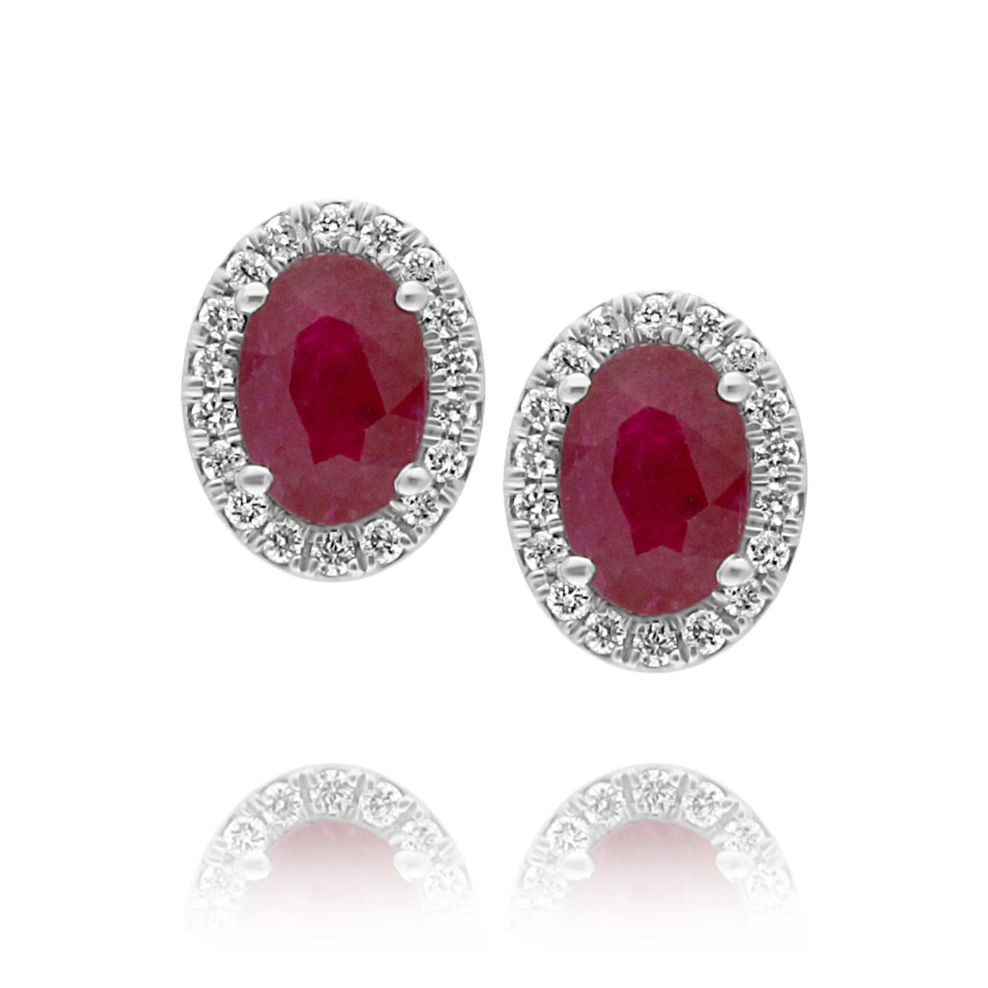 Ruby and Diamond Earrings