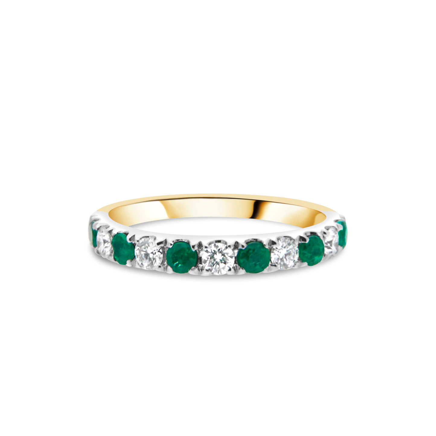 The Chantilly with Emerald and Diamond, Yellow Gold
