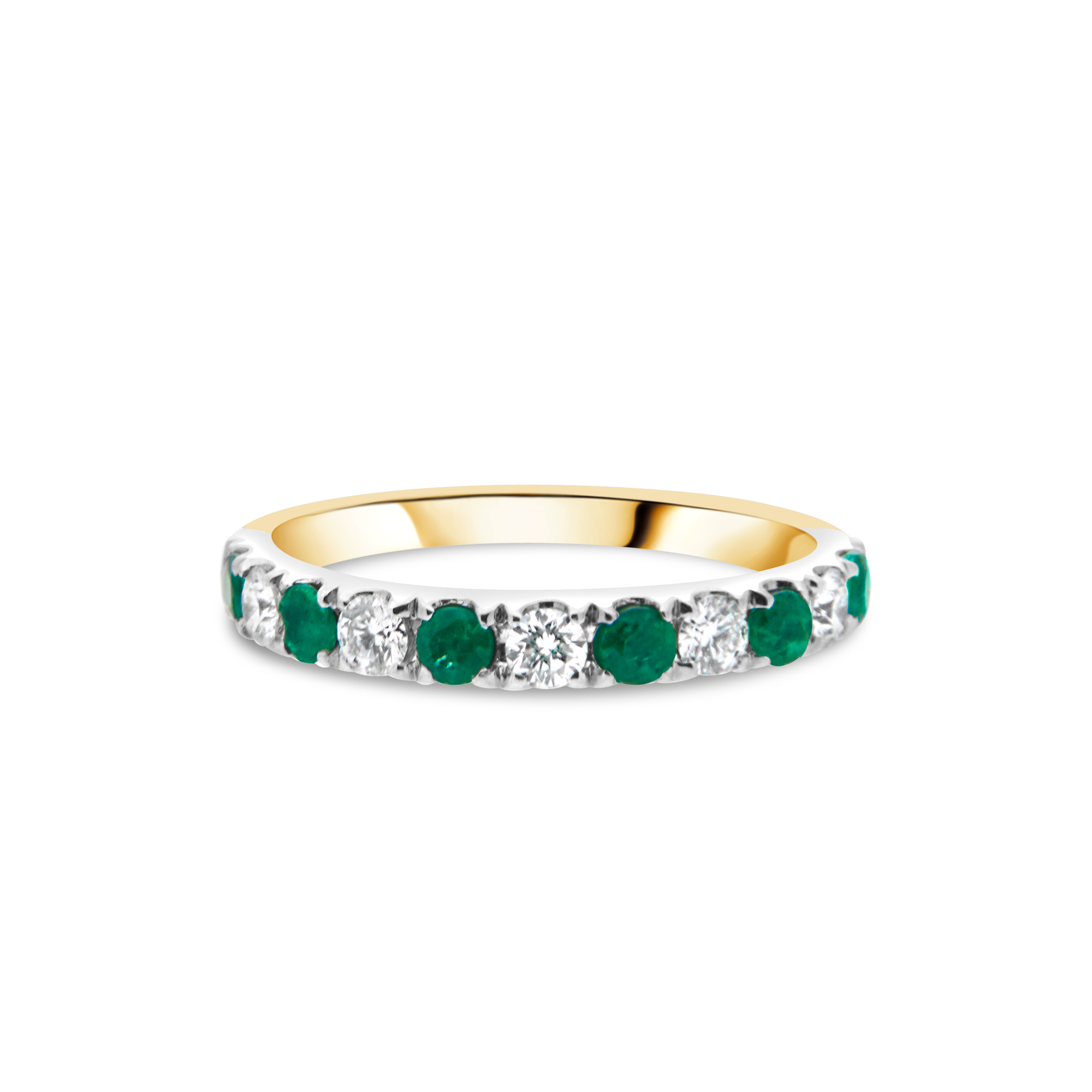 The "Galeria" with Emerald and Diamond, Yellow Gold