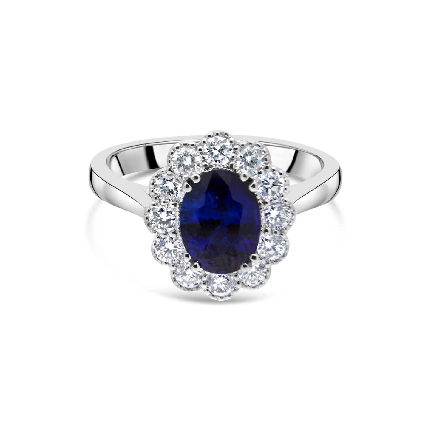 The "Kate Flower" Sapphire and Diamond, Platinum