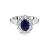 The "Kate Flower" Sapphire and Diamond, Platinum - Appleby Jewellers Dublin