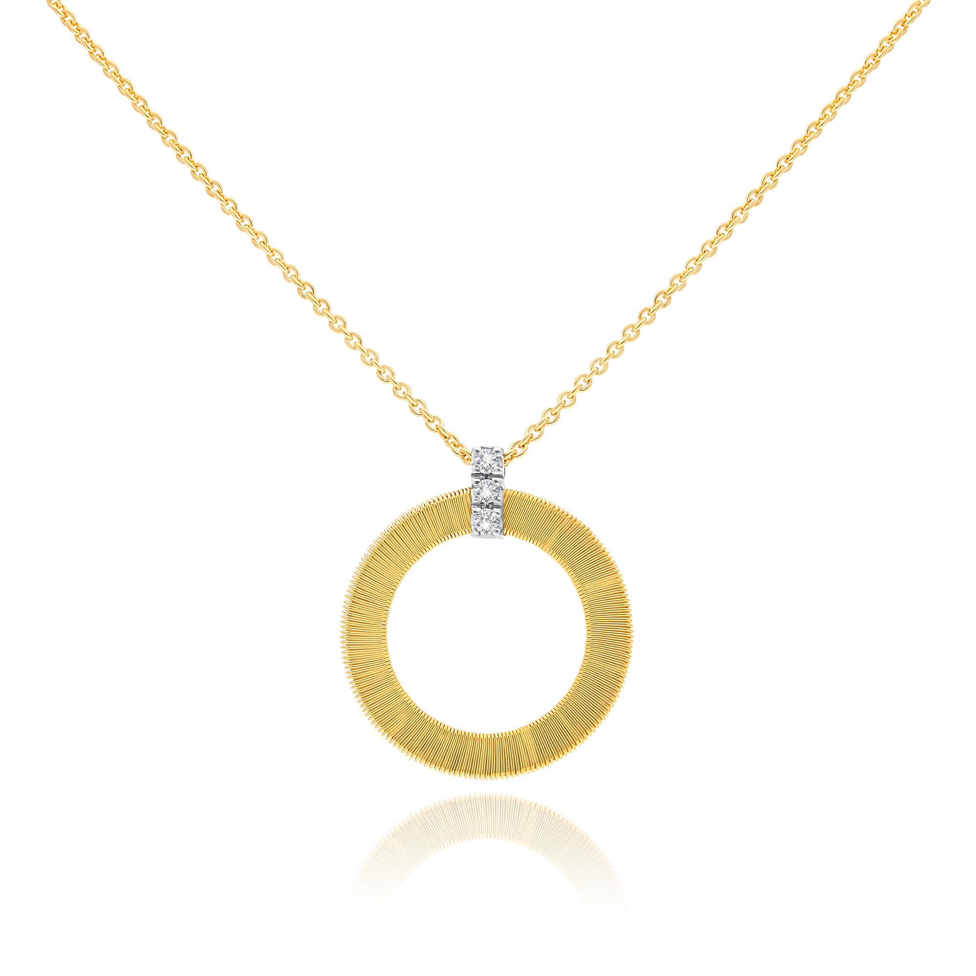 MASAI Gold Pendant Necklace With Diamonds