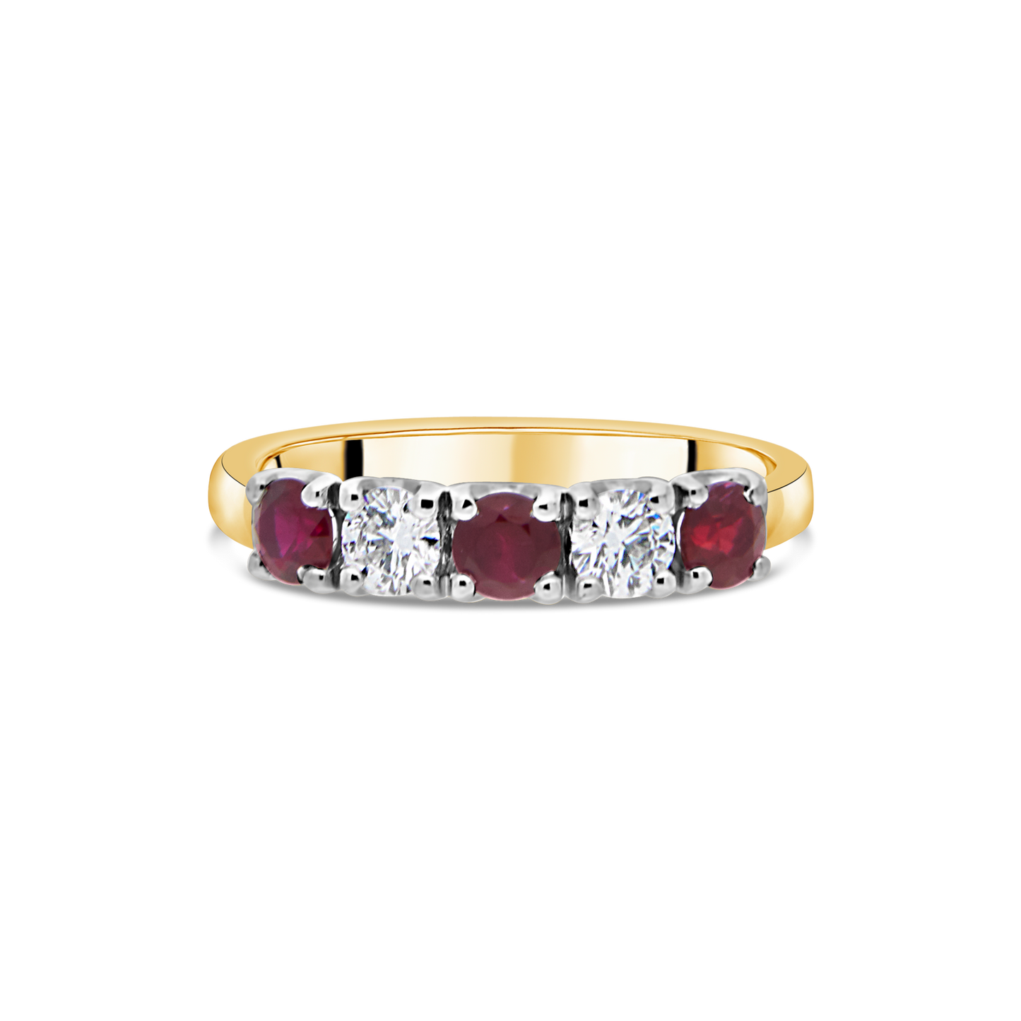 The "Arc" Ruby and Diamond, Yellow Gold