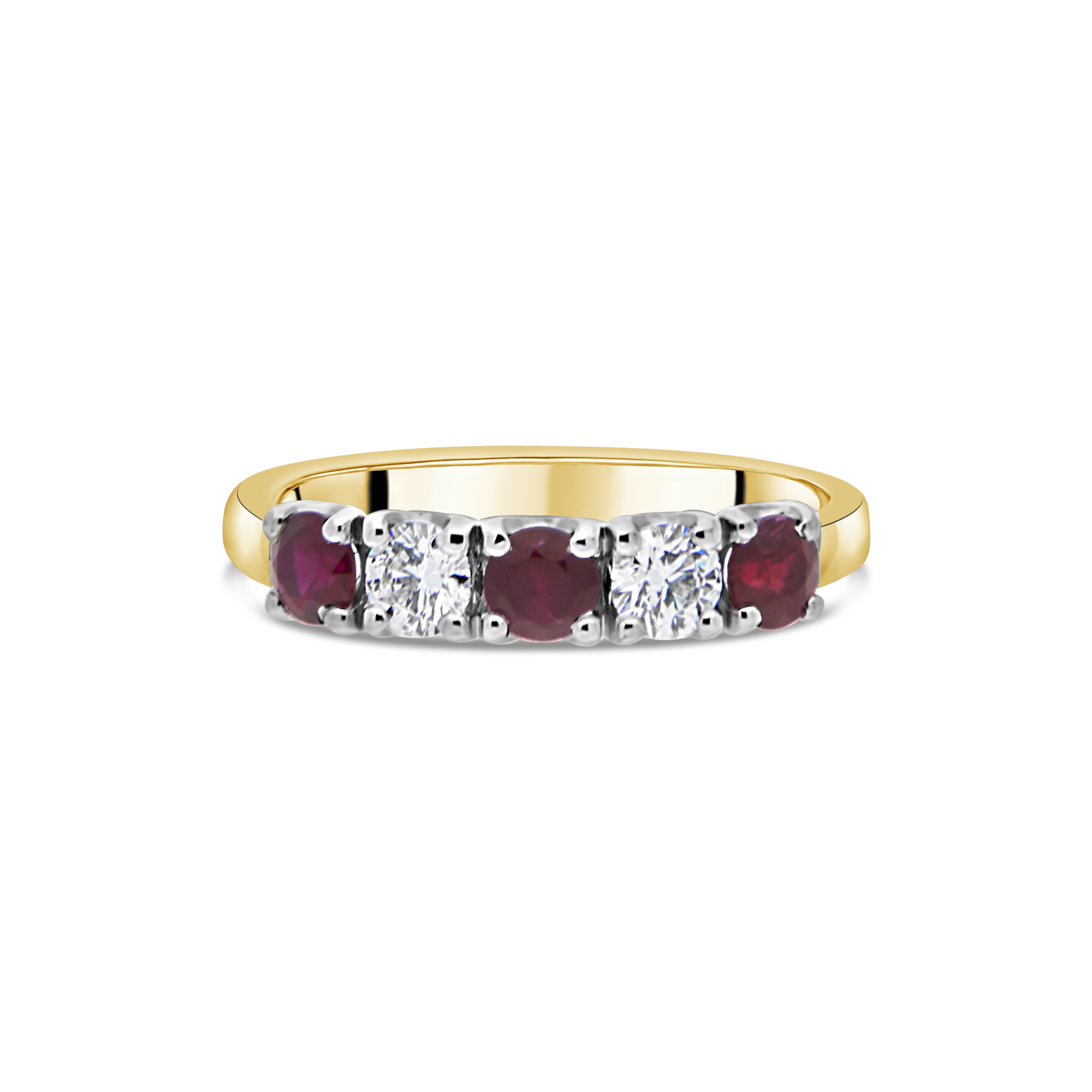 The "Arc" Ruby and Diamond, Yellow Gold