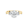 The "Tulip" with Oval Diamond, Yellow Gold