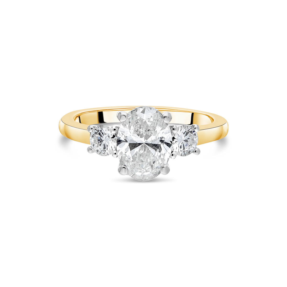 The "Tulip" with Oval Diamond, Yellow Gold - Appleby Jewellers Dublin